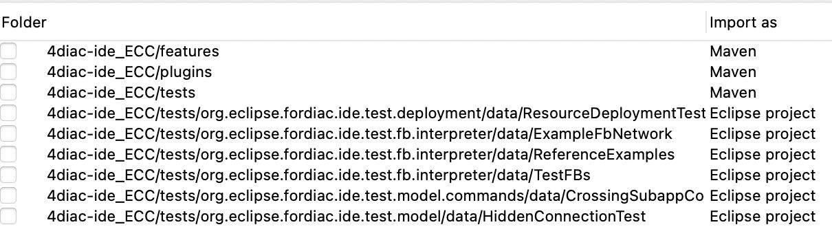 4diac IDE not imported folders