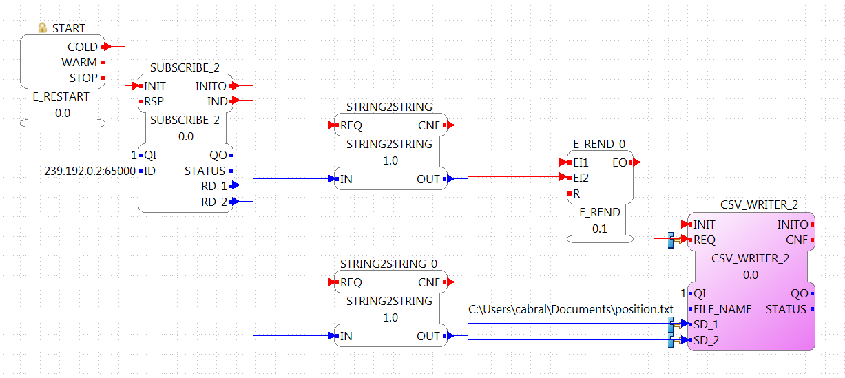 Subscribe to data from EV3