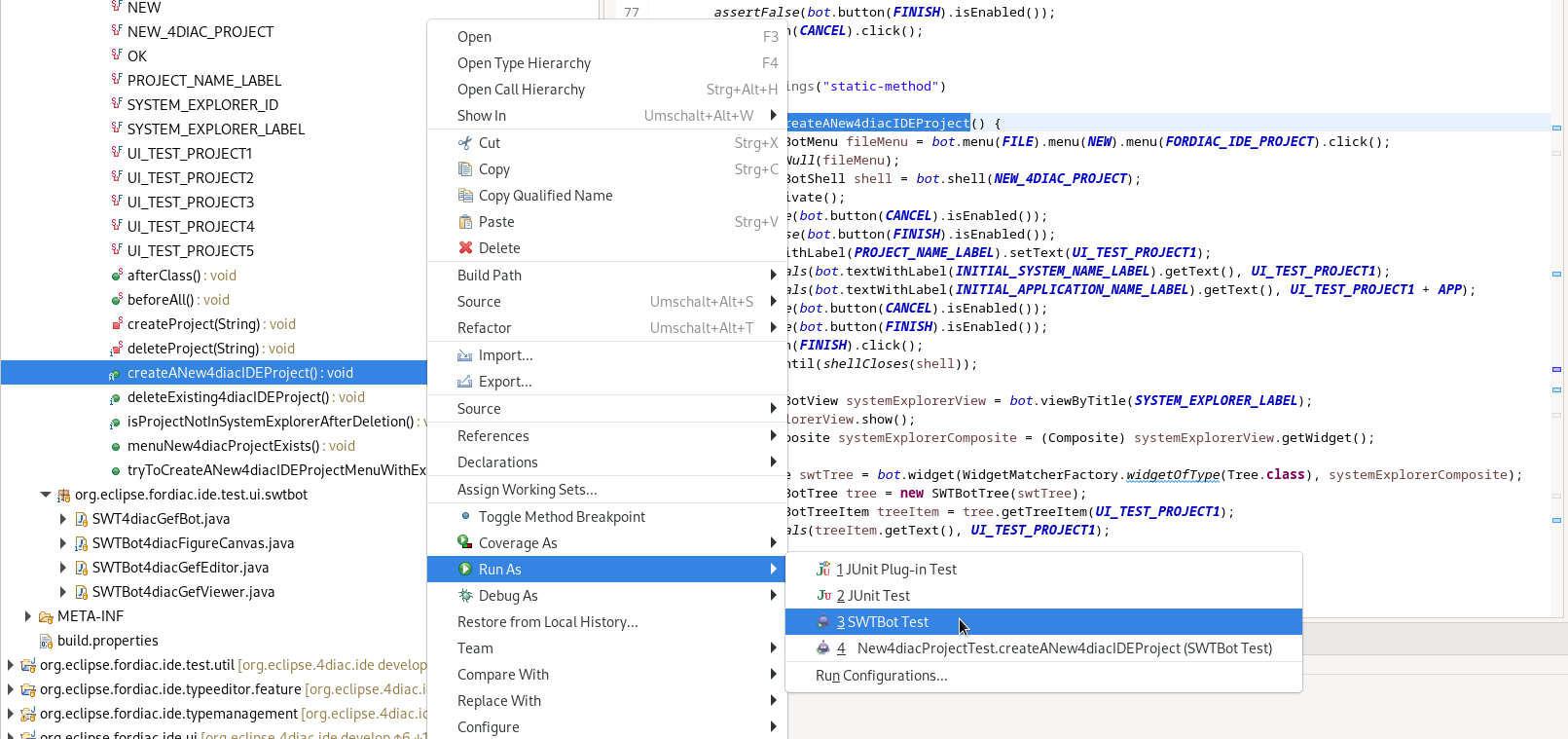 execute a single test method