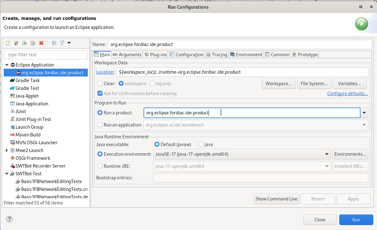 select Run Configuration for method