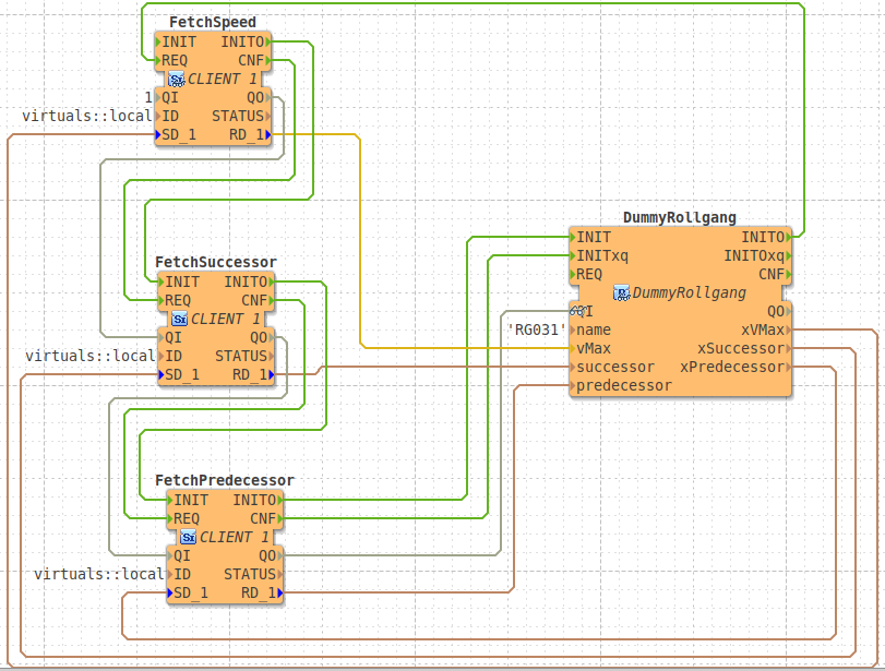 Test function block to send XQueries