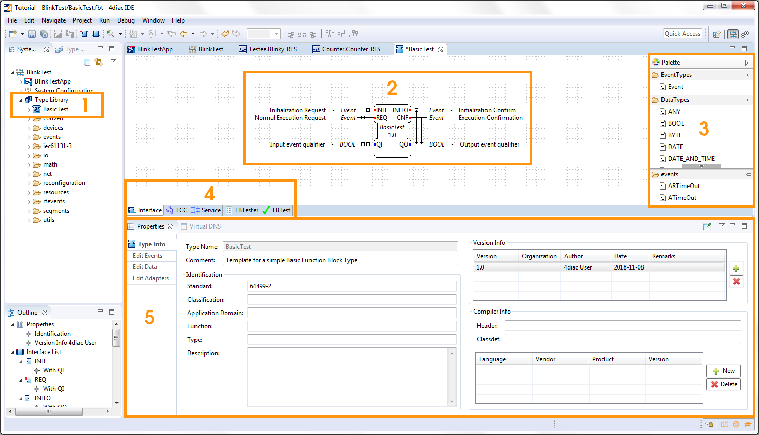General View after Creating a Basic Function Block