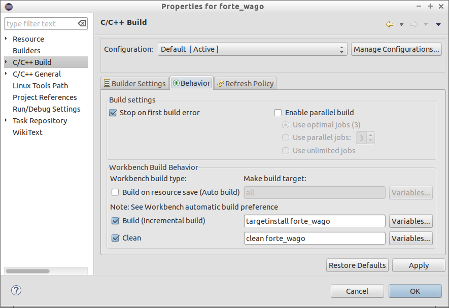 add include folders to Eclipse