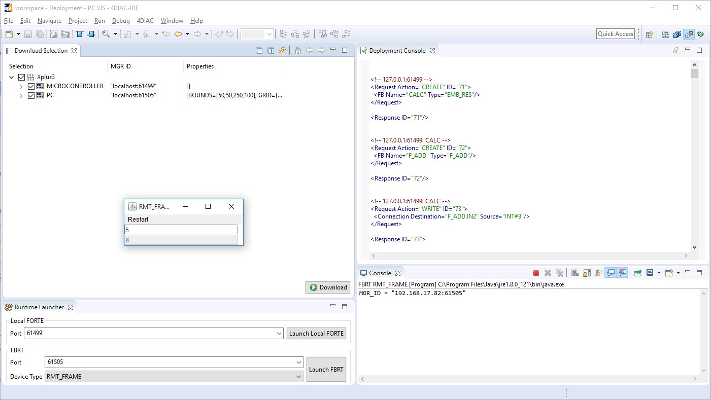 Deployment of the X+3 Application